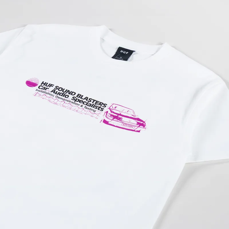 Huf Bass Power T Shirt White-3