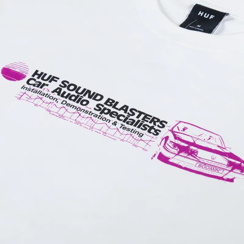 Huf Bass Power T Shirt White-5