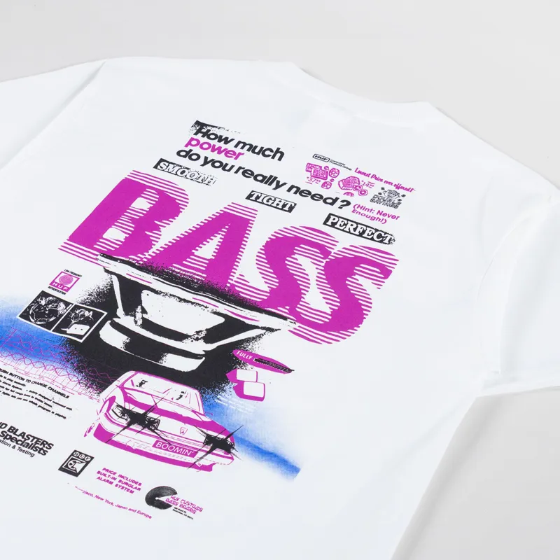 Huf Bass Power T Shirt White-2