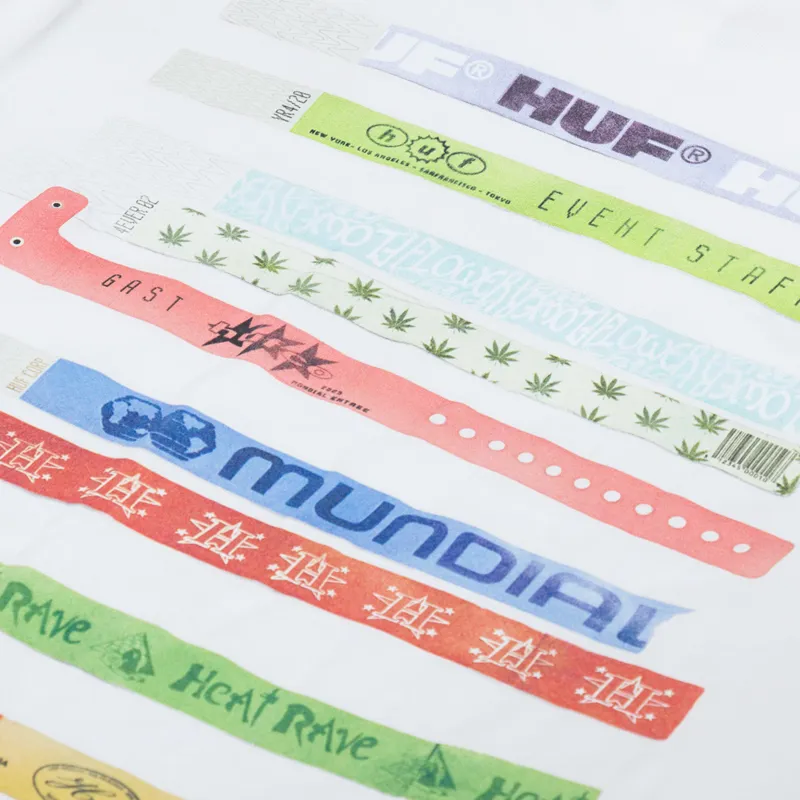 Huf Admission T Shirt White-4