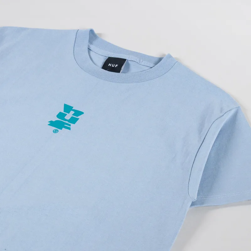 Huf Set Megablast T Shirt Sky-1