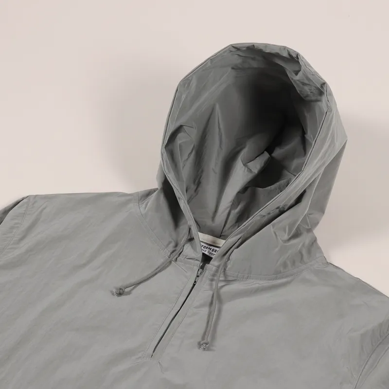 Uniform Bridge Half Zip Hoodie Grey-8