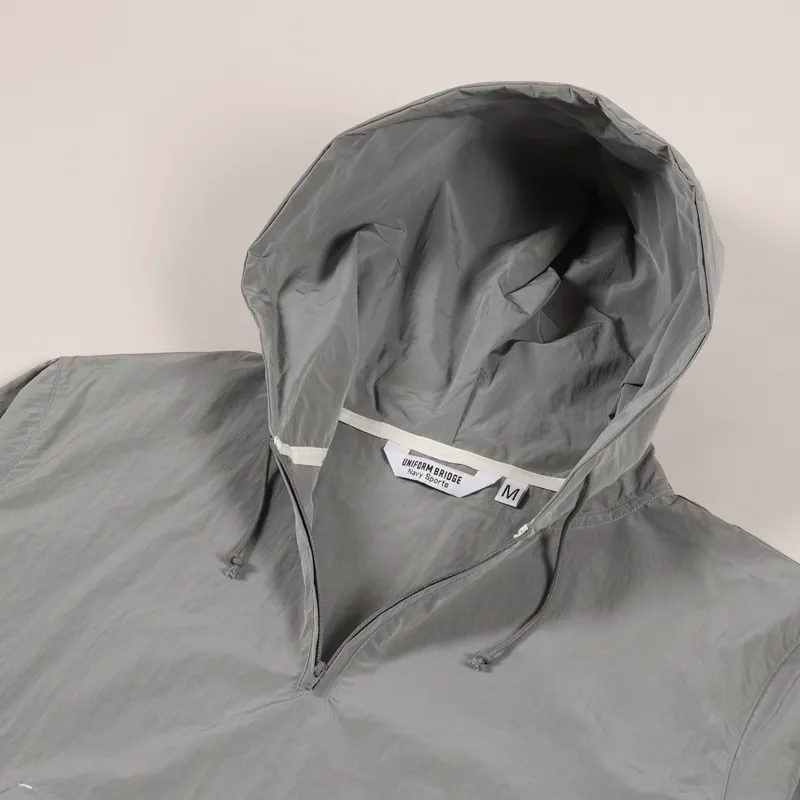 Uniform Bridge Half Zip Hoodie Grey-4