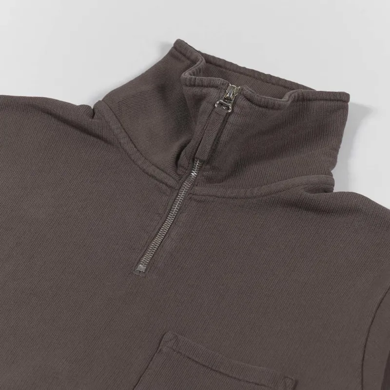 Universal works deals zip neck sweatshirt