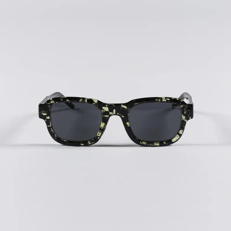 A.Kjaerbede Halo Sunglasses Black Yellow Tortoise-1