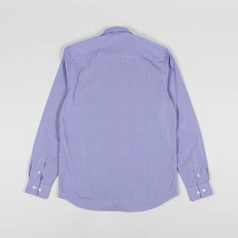 Norse Projects Hans Classic Stripe Shirt Navy Fine Stripe-1