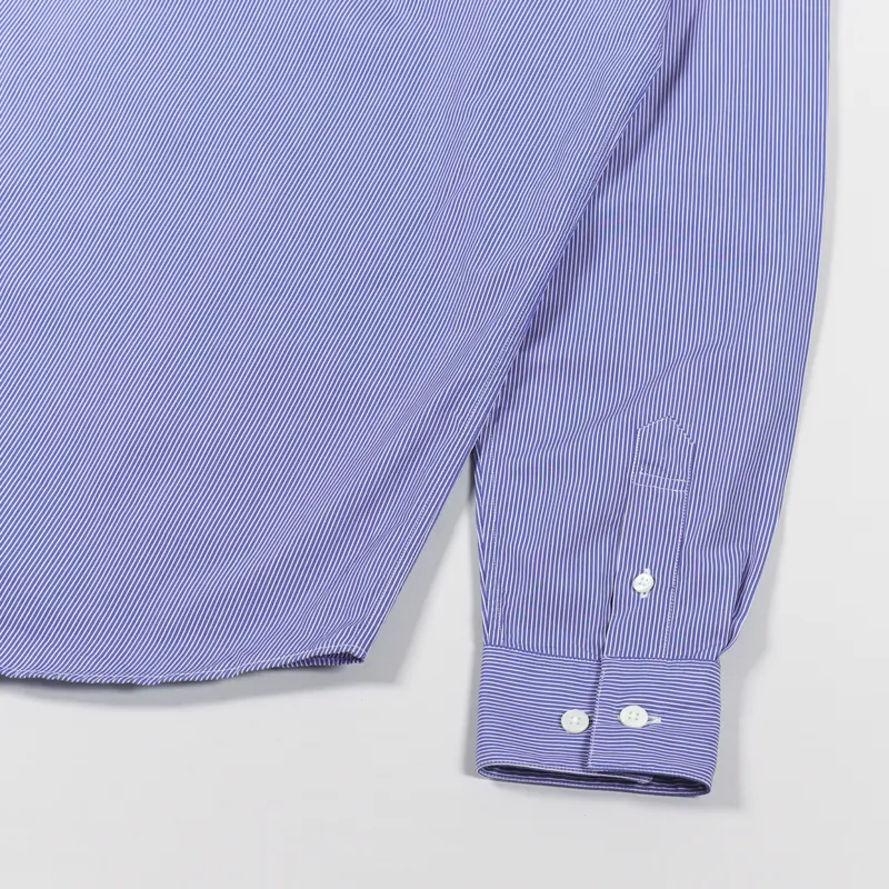 Norse Projects Hans Classic Stripe Shirt Navy Fine Stripe-4