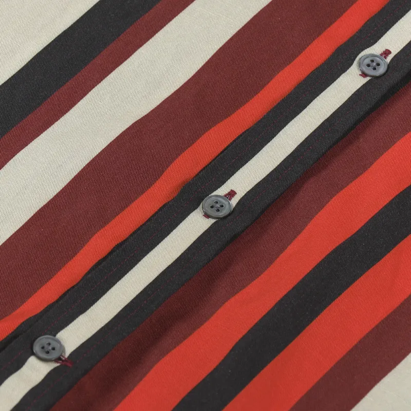 NN07 Hans Short Sleeve Shirt Red Stripe-2