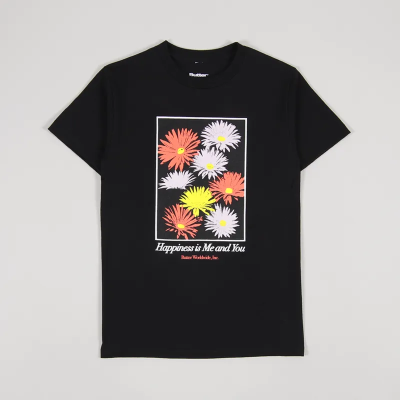Butter Goods Happiness T Shirt Black