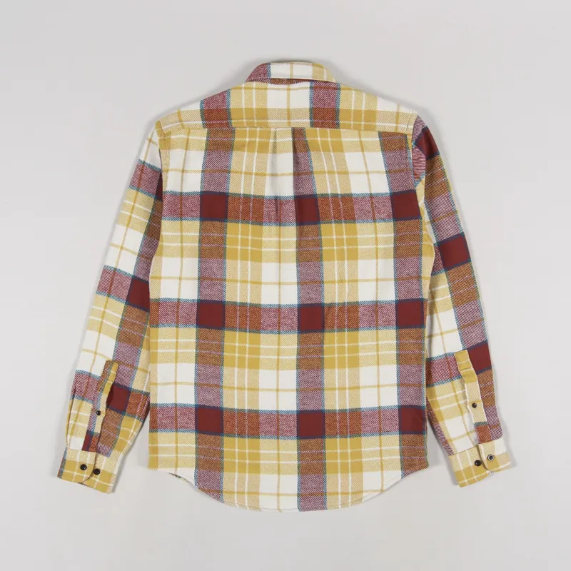 Portuguese Flannel Happy Check Shirt Yellow-1