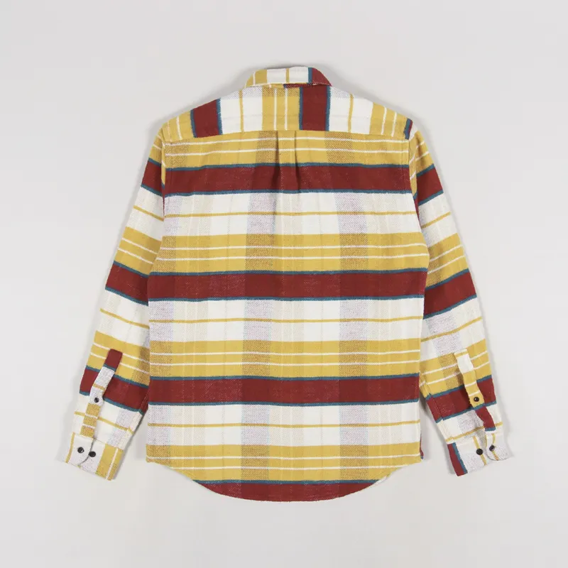 Portuguese Flannel Happy Stripe Shirt Yellow-1