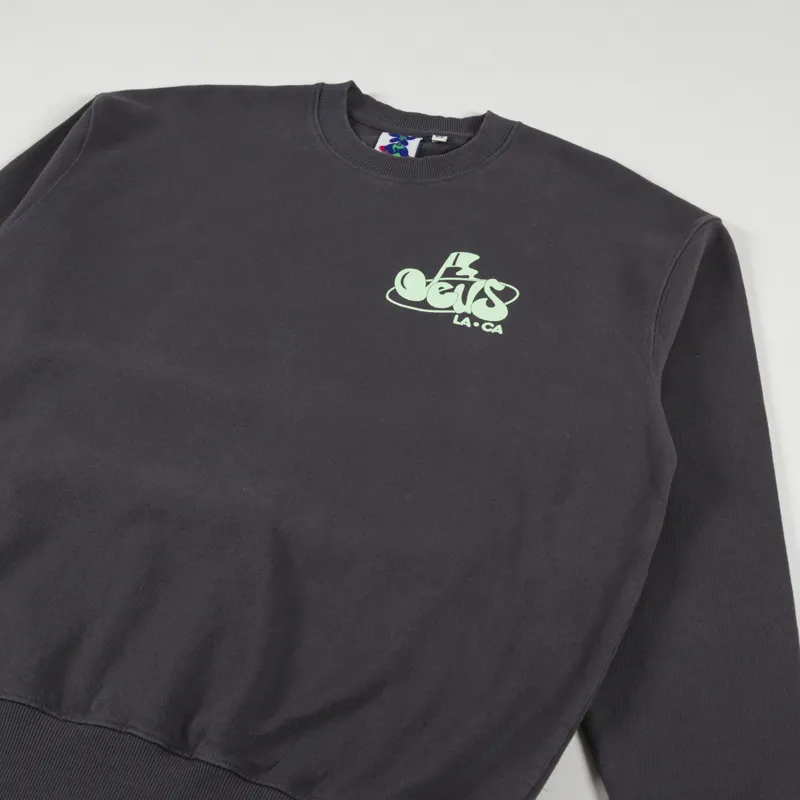 Deus Ex Machina Harmony Crew Sweat Anthracite-3