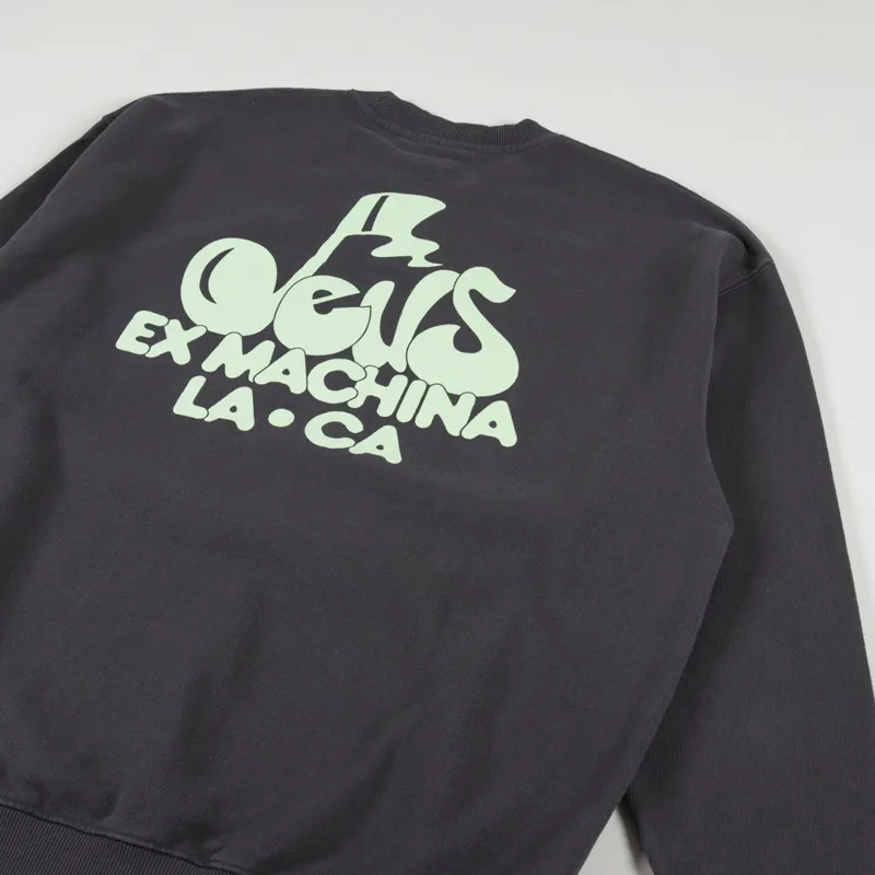 Deus Ex Machina Harmony Crew Sweat Anthracite-2