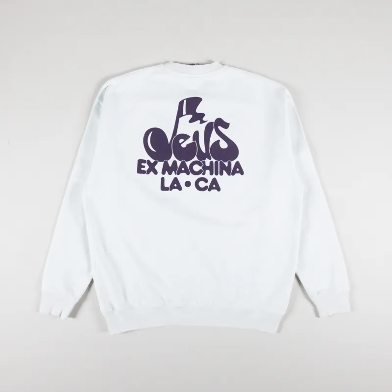 Deus Ex Machina Harmony Crew Sweat Illusion Blue