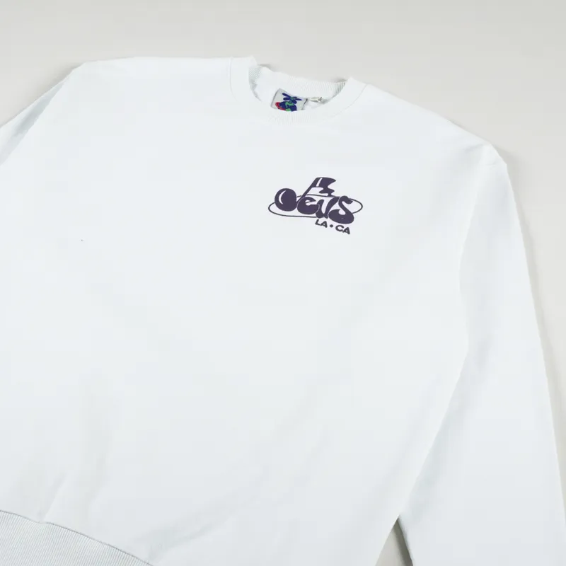 Deus Ex Machina Harmony Crew Sweat Illusion Blue-3