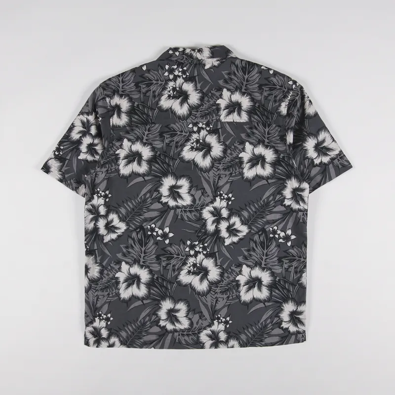 Penfield Hawaiian Print Shirt Black-1