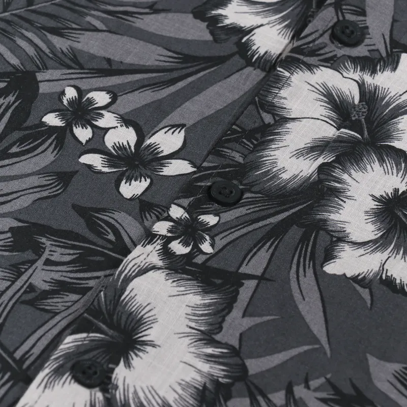 Penfield Hawaiian Print Shirt Black-4