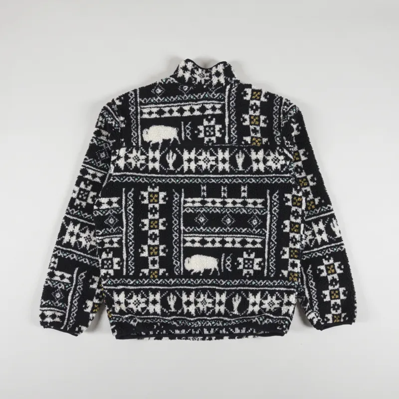 Dickies Hays Quarter Zip Fleece Nordic Pattern Dark Blue-1