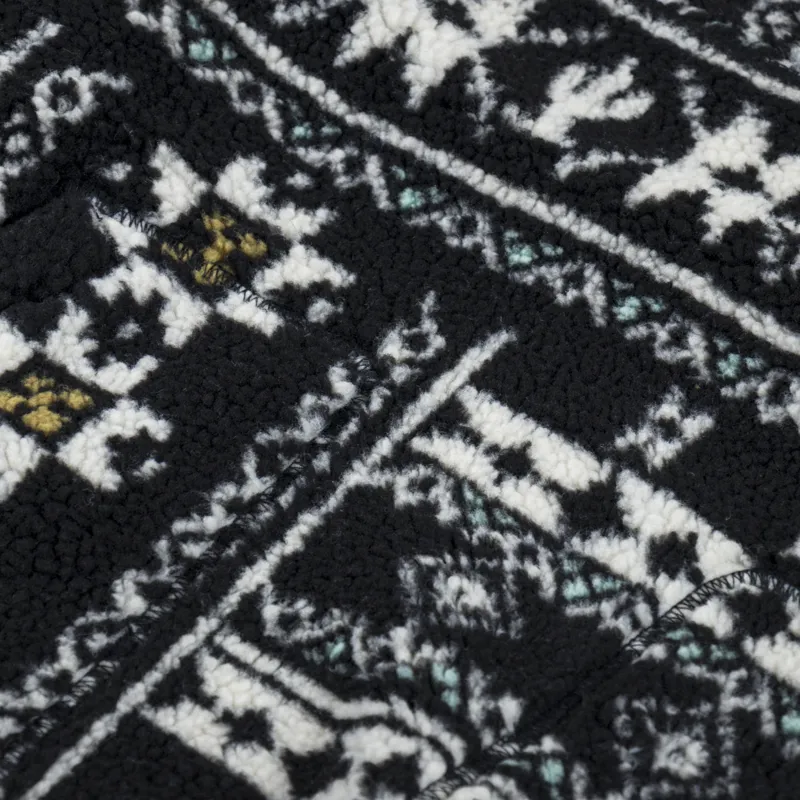 Dickies Hays Quarter Zip Fleece Nordic Pattern Dark Blue-7