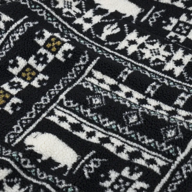 Dickies Hays Quarter Zip Fleece Nordic Pattern Dark Blue-6