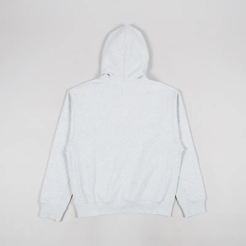 Carhartt WIP Hooded American Script Sweat Ash Heather-1