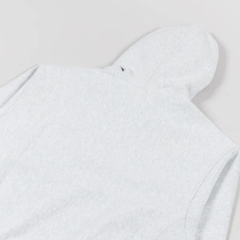 Carhartt WIP Hooded American Script Sweat Ash Heather-5