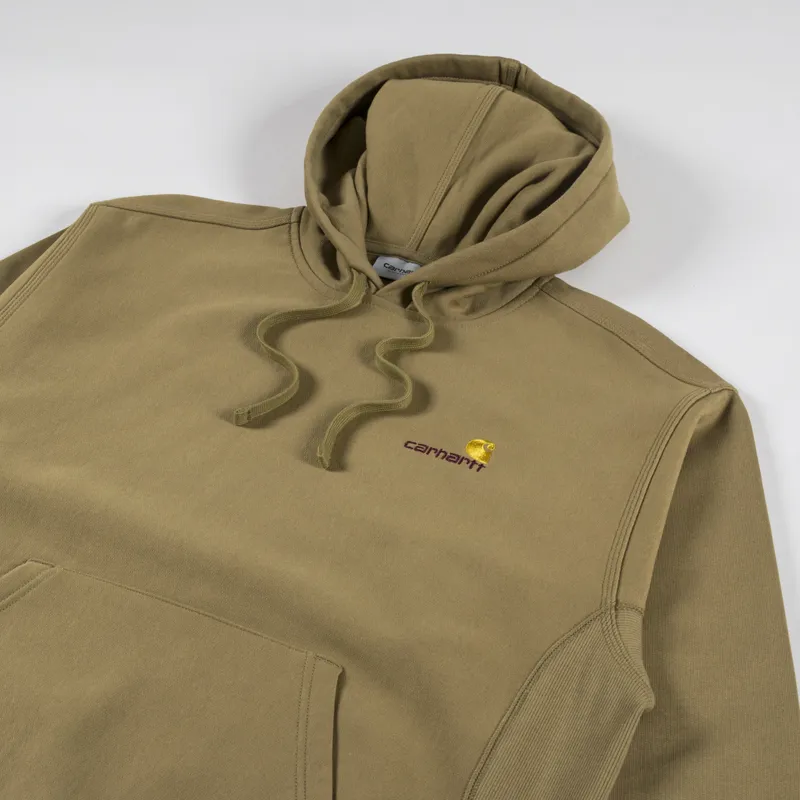 Carhartt WIP Hooded American Script Sweatshirt Larch-2