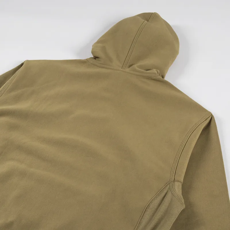 Carhartt WIP Hooded American Script Sweatshirt Larch-3