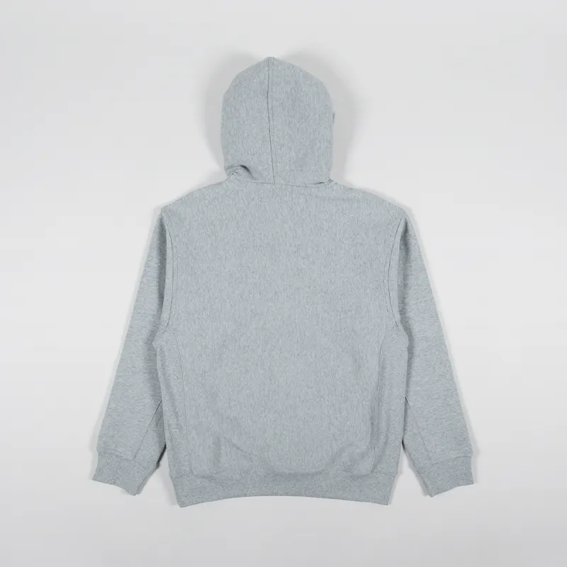 Carhartt WIP Hooded American Script Sweat Grey Heather-1