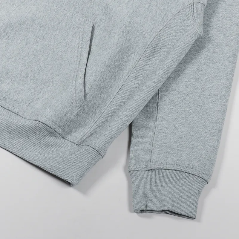 Carhartt WIP Hooded American Script Sweat Grey Heather-4