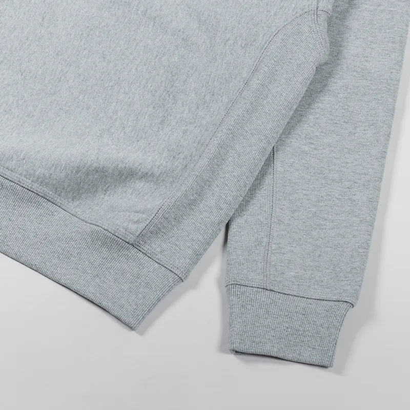 Carhartt WIP Hooded American Script Sweat Grey Heather-6