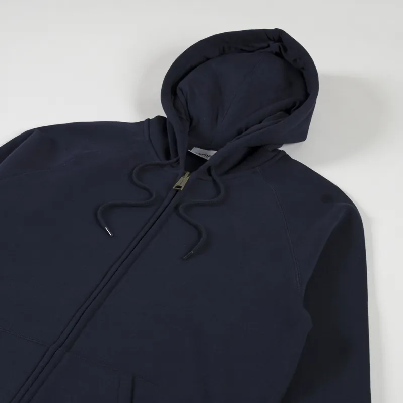 Carhartt WIP Hooded Chase Jacket Dark Navy Gold-1