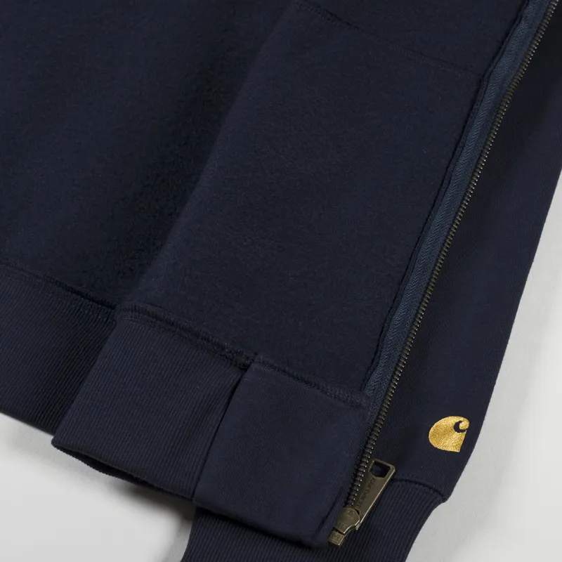 Carhartt WIP Hooded Chase Jacket Dark Navy Gold-5
