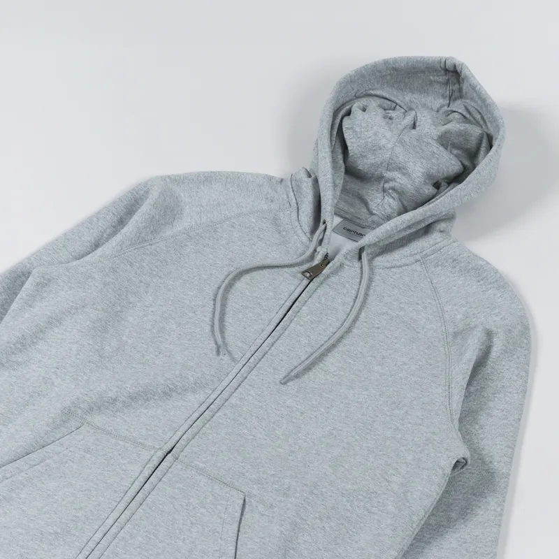 Carhartt WIP Hooded Chase Jacket Grey Heather Gold-2