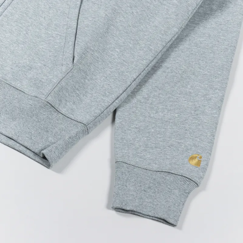Carhartt WIP Hooded Chase Jacket Grey Heather Gold-3