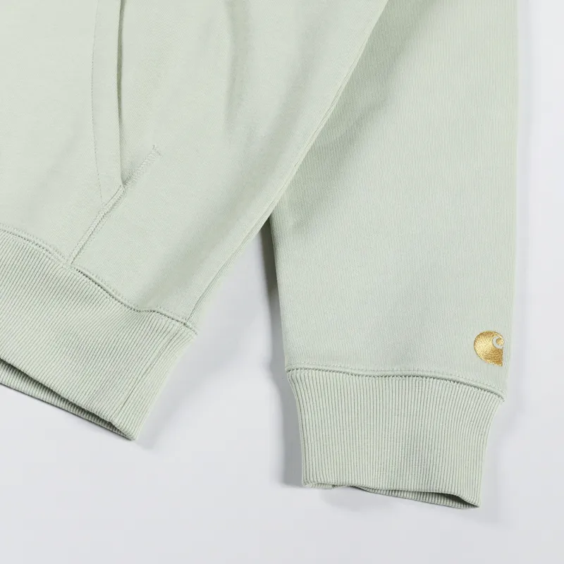 Carhartt WIP Hooded Chase Sweat Agave Gold-5