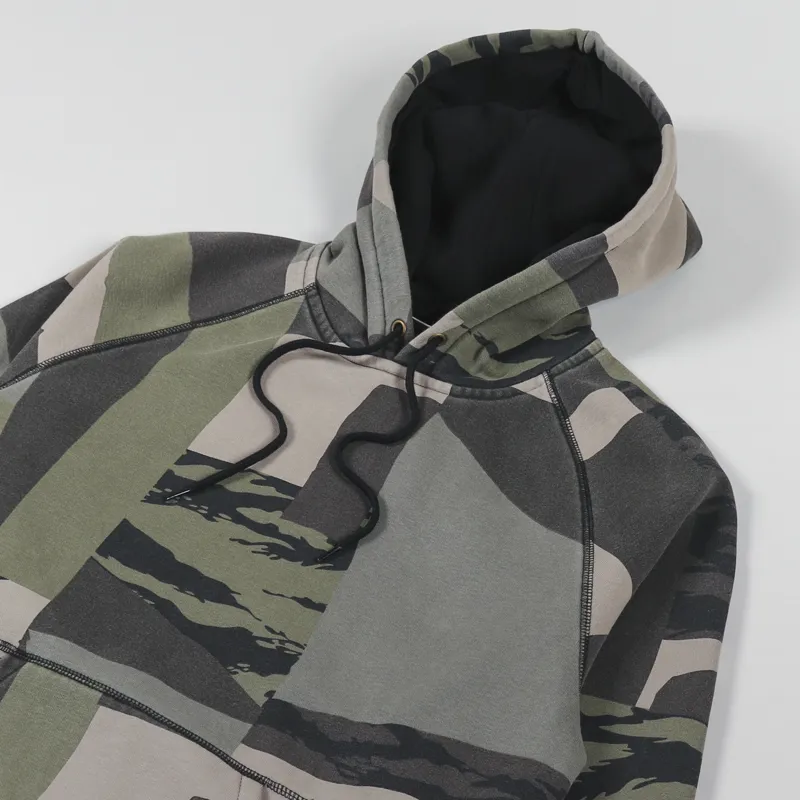 Carhartt WIP Hooded Chase Sweat Camo Mend Gold-2
