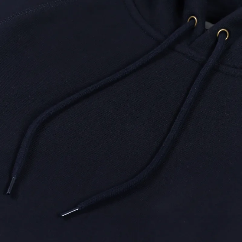 Carhartt WIP Hooded Chase Sweat Dark Navy Gold-5
