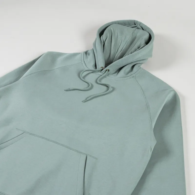 Carhartt WIP Hooded Chase Sweat Glassy Teal Gold-1