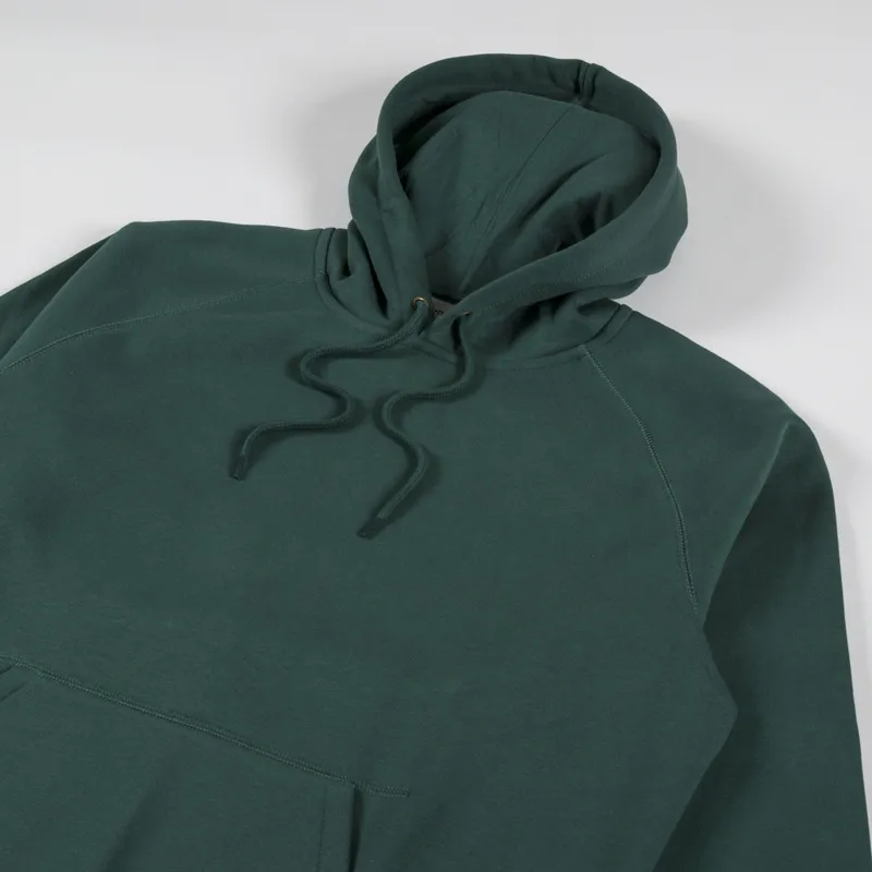 Carhartt WIP Hooded Chase Sweat Discovery Green Gold-2