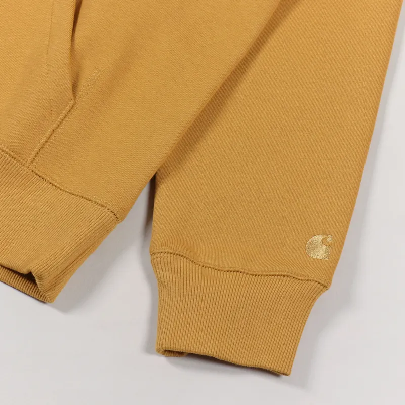 Carhartt WIP Hooded Chase Sweat Helios Gold-3