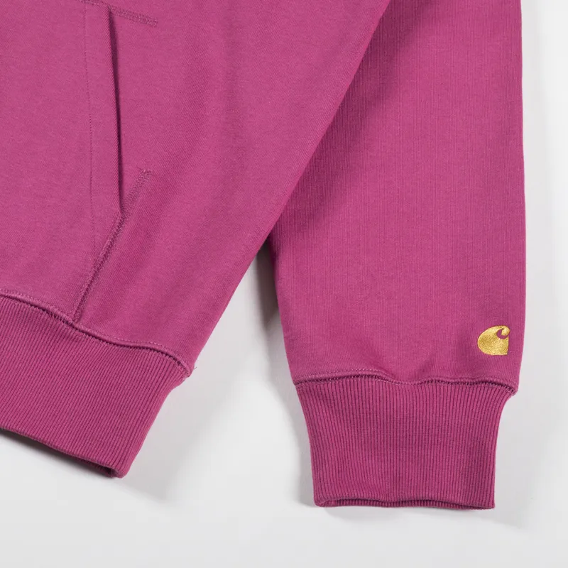 Carhartt WIP Hooded Chase Sweat Punch Gold-5