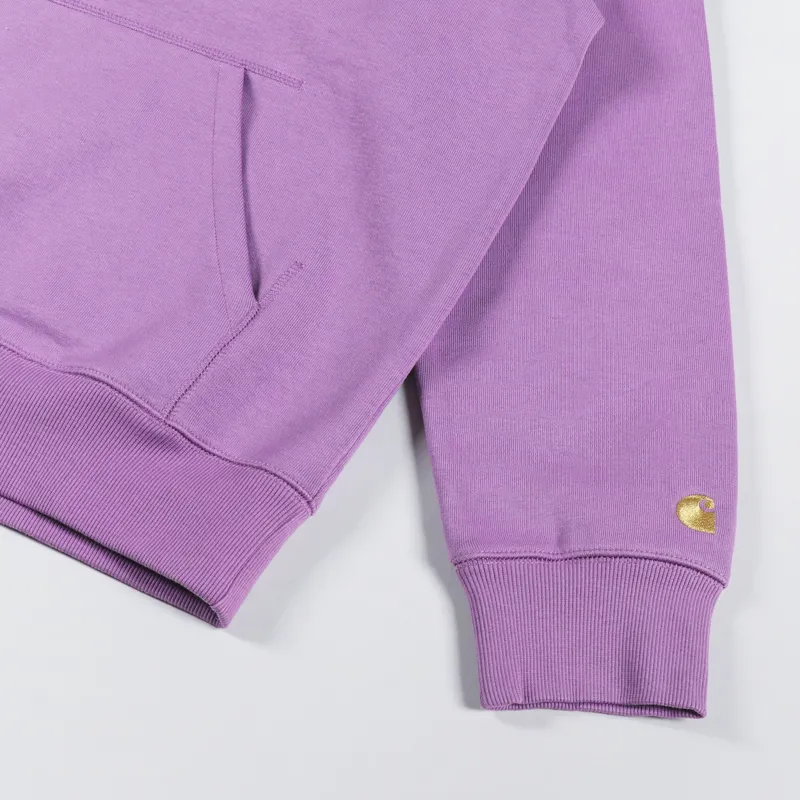 Carhartt WIP Hooded Chase Sweat Violanda Gold-5