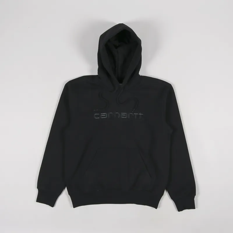 Carhartt WIP Hooded Carhartt Sweatshirt Black
