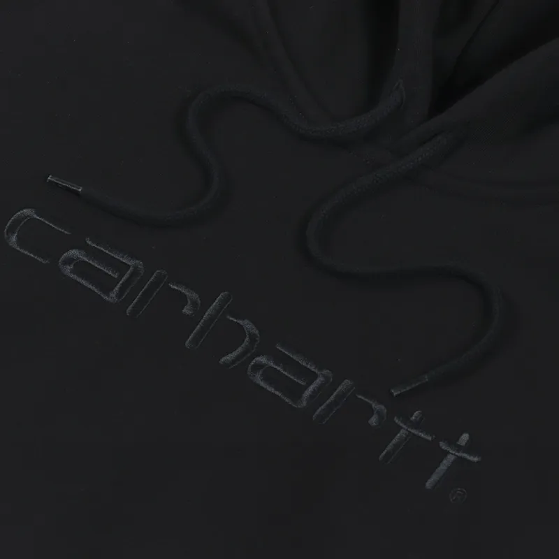 Carhartt WIP Hooded Carhartt Sweatshirt Black-4