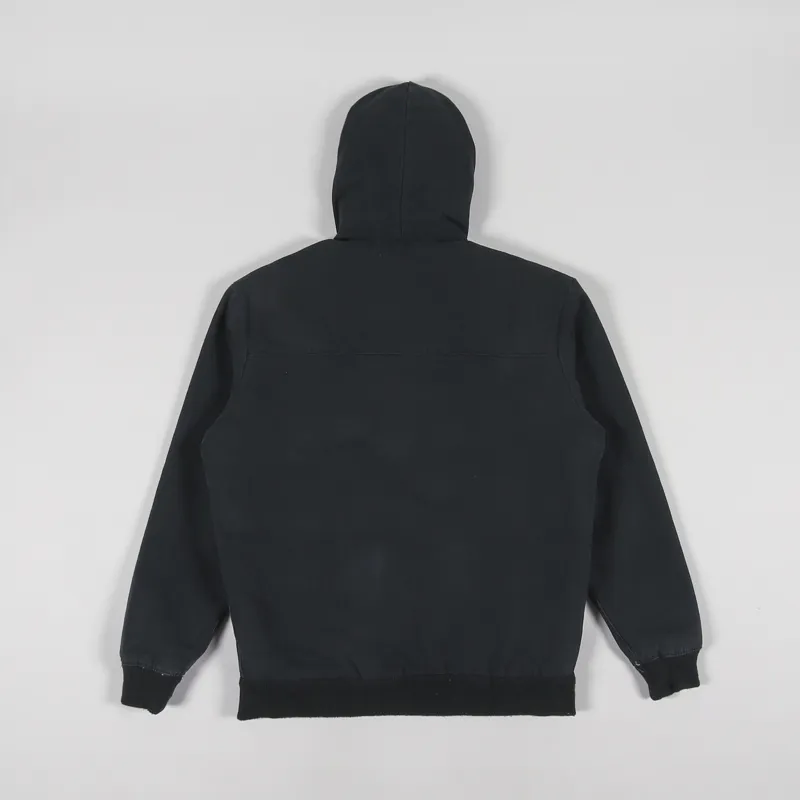 Dickies Hooded Duck Canvas Jacket Stone Washed Black-2