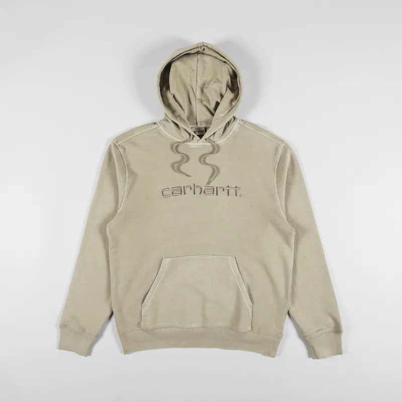 Carhartt WIP Mens Hooded Duster Sweatshirt Ammonite Brown