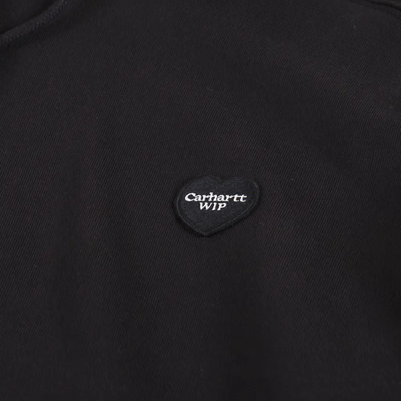 Carharrt WIP Hooded Heart Patch Sweat Black-3