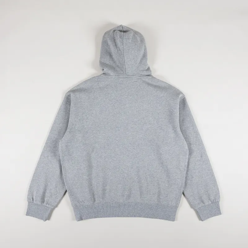 Carharrt WIP Hooded Heart Patch Sweat Grey Heather-1