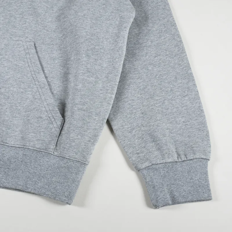 Carharrt WIP Hooded Heart Patch Sweat Grey Heather-4